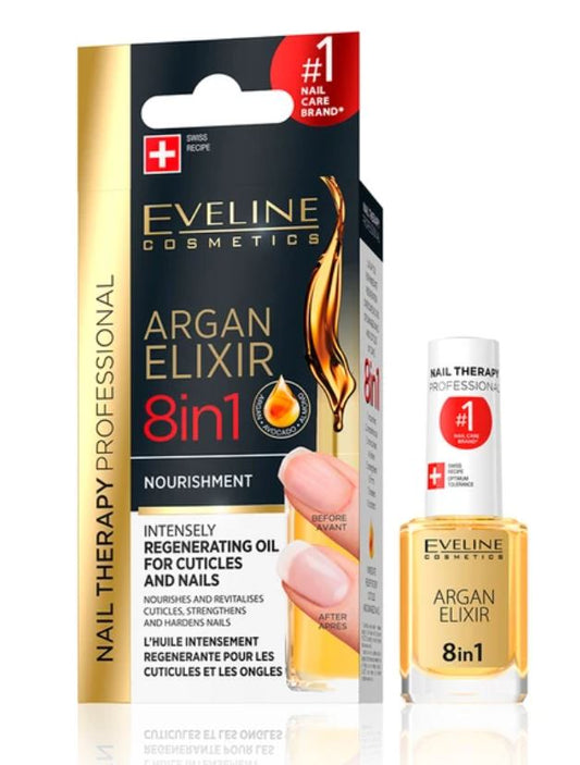 Tratament pentru unghii - NAIL THERAPY Argan Elixir 8IN1 12 ML