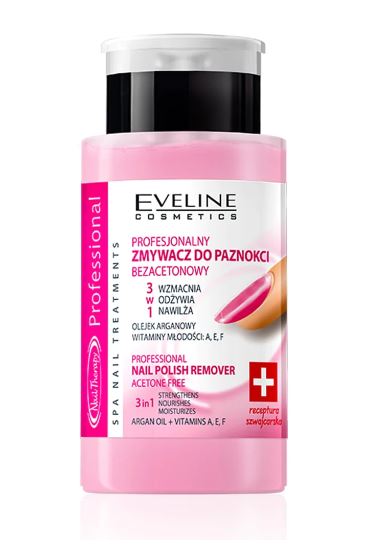 Dizolvant profesional pentru unghii - Spa Nail Treatment 3IN1, 190 ml, Eveline Cosmetics