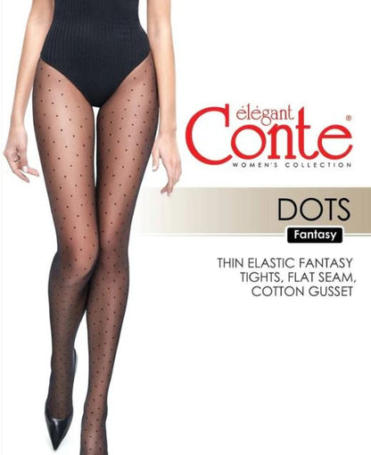 Conte DOTS - Ciorapi de damă subțiri cu buline